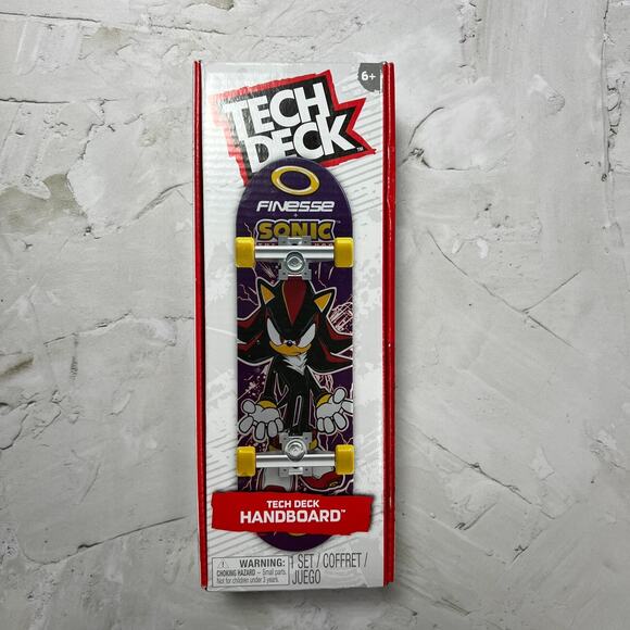 FINESSE x Tech Deck Handboard Hand Board SHADOW Sonic The Hedgehog - Picture 1 of 6